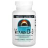 Thực phẩm chức năng Source Naturals Vitamin D-3 5.000 IU (125 mcg) 240 Capsules 021078023388