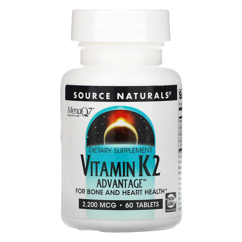 Source Naturals Vitamin K2 Advantage 2.200 mcg 60 Tablets 8 Thực phẩm chức năng Source Naturals Vitamin K2 Advantage 2.200 mcg 60 Tablets 021078027102