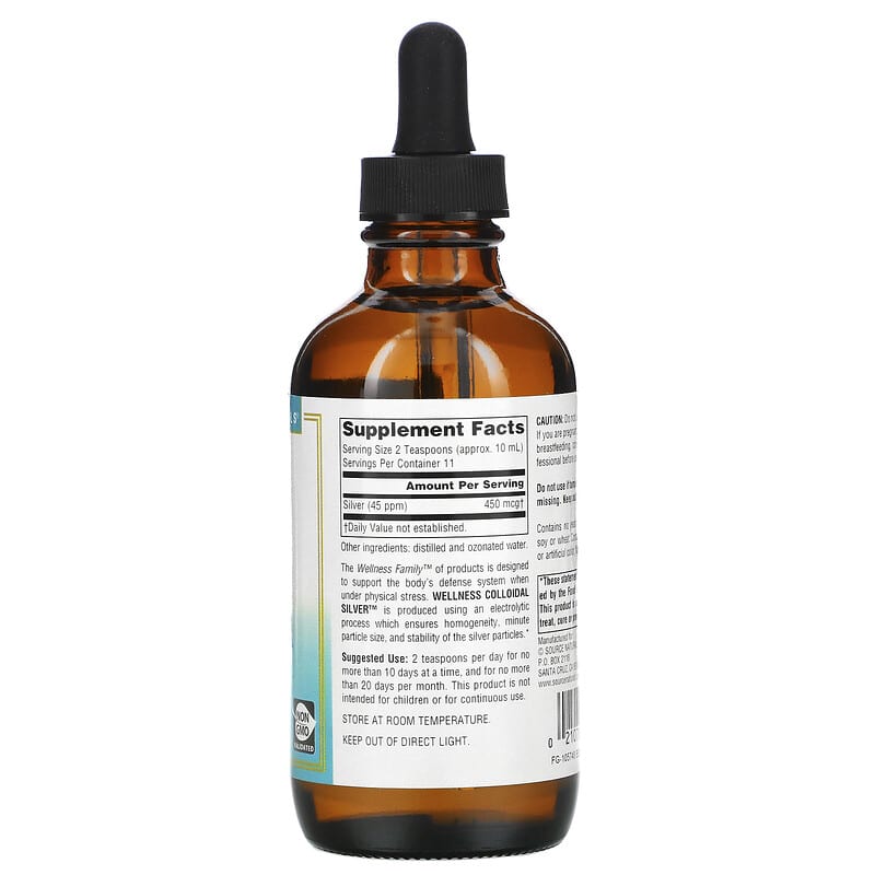 Source Naturals Wellness Colloidal Silver 45 PPM 4 fl oz (118.28 ml) 2 Thực phẩm bổ sung Source Naturals Wellness Colloidal Silver 45 PPM 4 fl oz (118.28 ml) 021078027355