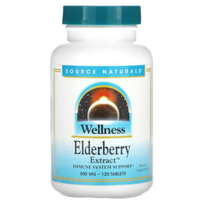 Thực phẩm chức năng Source Naturals Wellness Elderberry Extract 166 mg 120 Tablets 021078000488