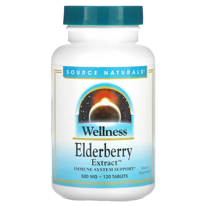 Source Naturals Wellness Elderberry Extract 166 mg 120 Tablets 8 Thực phẩm chức năng Source Naturals Wellness Elderberry Extract 166 mg 120 Tablets 021078000488