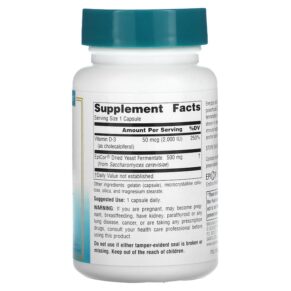Thực phẩm bổ sung Source Naturals Wellness EpiCor with Vitamin D-3 500 mg 30 Capsules 021078024323