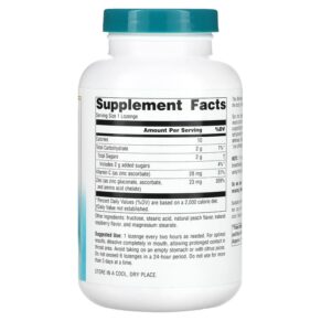 Thực phẩm bổ sung Source Naturals Wellness Zinc Lozenges Peach-Raspberry 23 mg 120 Lozenges 021078009160