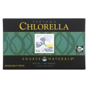 Thực phẩm chức năng Source Naturals Yaeyama Chlorella 200 mg 300 Tablets 021078019299