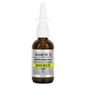 Thực phẩm chức năng Sovereign Silver Argentyn 23 Natural Nasal Spray Sinus Relief 2 fl oz (59 ml) 684088331272