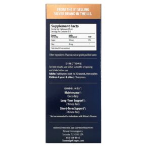 Thực phẩm bổ sung Sovereign Silver Bio-Active Copper Hydrosol 10 PPM 16 fl oz (473 ml) 684088232425