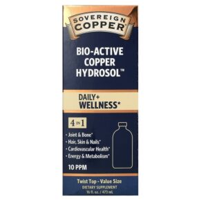 Thực phẩm chức năng Sovereign Silver Bio-Active Copper Hydrosol 10 PPM 16 fl oz (473 ml) 684088232425