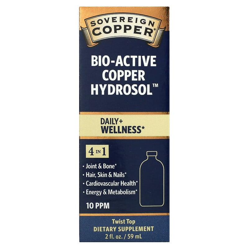 Sovereign Silver Bio-Active Copper Hydrosol 10 PPM 2 fl oz (59 ml) 8 Thực phẩm chức năng Sovereign Silver Bio-Active Copper Hydrosol 10 PPM 2 fl oz (59 ml) 684088232395