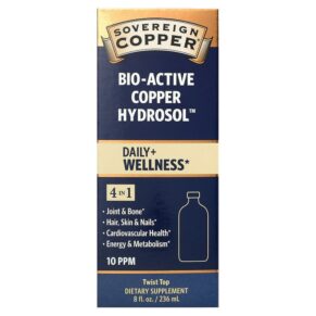 Thực phẩm chức năng Sovereign Silver Bio-Active Copper Hydrosol 10 PPM 8 oz (236 ml) 684088232418
