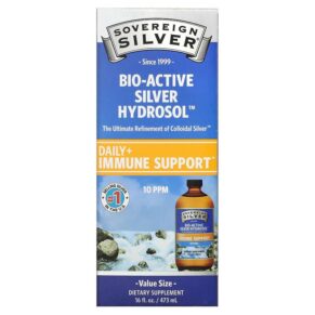 Thực phẩm chức năng Sovereign Silver Bio-Active Silver Hydrosol 10 ppm 16 fl oz (473 ml) 684088232371