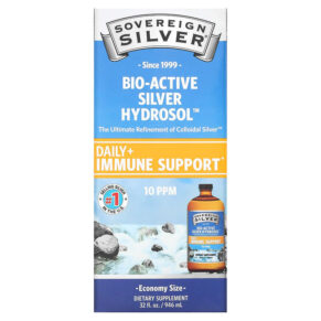Thực phẩm chức năng Sovereign Silver Bio-Active Silver Hydrosol 10 ppm 32 fl oz (946 ml) 684088232388