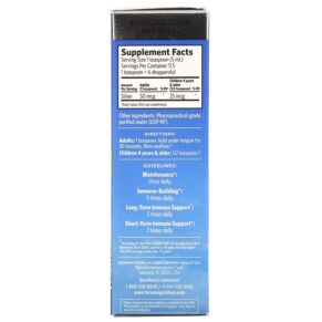 Thực phẩm bổ sung Sovereign Silver Bio-Active Silver Hydrosol Dropper-Top Daily + Immune Support 10 PPM 2 fl oz (59 ml) 684088232364