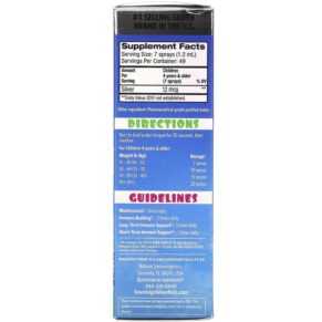 Thực phẩm bổ sung Sovereign Silver Kids Bio-Active Silver Hydrosol Daily Immune Support Spray Ages 4+ 10 PPM 2 fl oz (59 ml) 684088234351