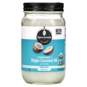 Thực phẩm chức năng Spectrum Culinary Organic Virgin Coconut Oil Unrefined 14 fl oz (414 ml) 022506934511