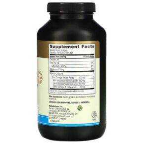 Thực phẩm bổ sung Spectrum Essentials Fish Oil Omega-3 1.000 mg 250 Softgels 022506516250