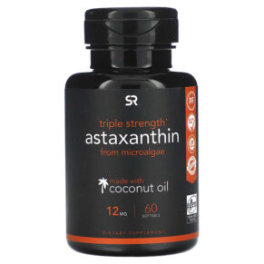 Thực phẩm chức năng Sports Research Astaxanthin Triple Strength 12 mg 60 Softgels 023249012566