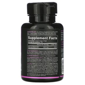 Thực phẩm bổ sung Sports Research Biotin with Coconut Oil 2.500 mcg 120 Veggie Softgels 023249011798