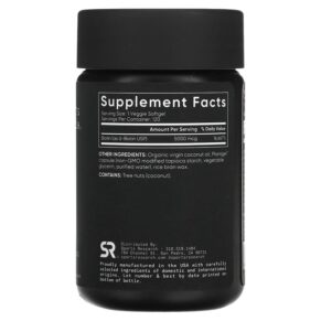 Thực phẩm bổ sung Sports Research Biotin with Coconut Oil 5.000 mcg 120 Veggie Softgels 023249090007