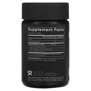 Thực phẩm bổ sung Sports Research Blueberry Concentrate 800 mg 60 Softgels 023249010128