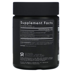 Sports Research C3 Complex Turmeric Curcumin 500 mg 60 Softgels 3 Thực phẩm bổ sung Sports Research C3 Complex Turmeric Curcumin 500 mg 60 Softgels 023249004585