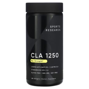 Thực phẩm chức năng Sports Research CLA 1250 Max Strength 1.250 mg 180 Softgels 023249010524