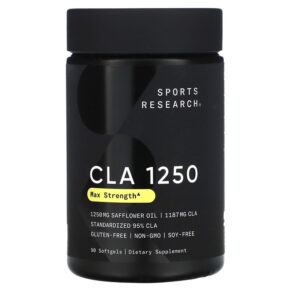 Thực phẩm chức năng Sports Research CLA 1250 Max Strength 1.250 mg 90 Softgels 023249010562