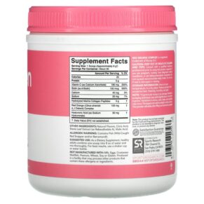 Thực phẩm bổ sung Sports Research Collagen Beauty Complex Marine Collagen Strawberry Lemonade 6.34 oz (180 g) 023249013433