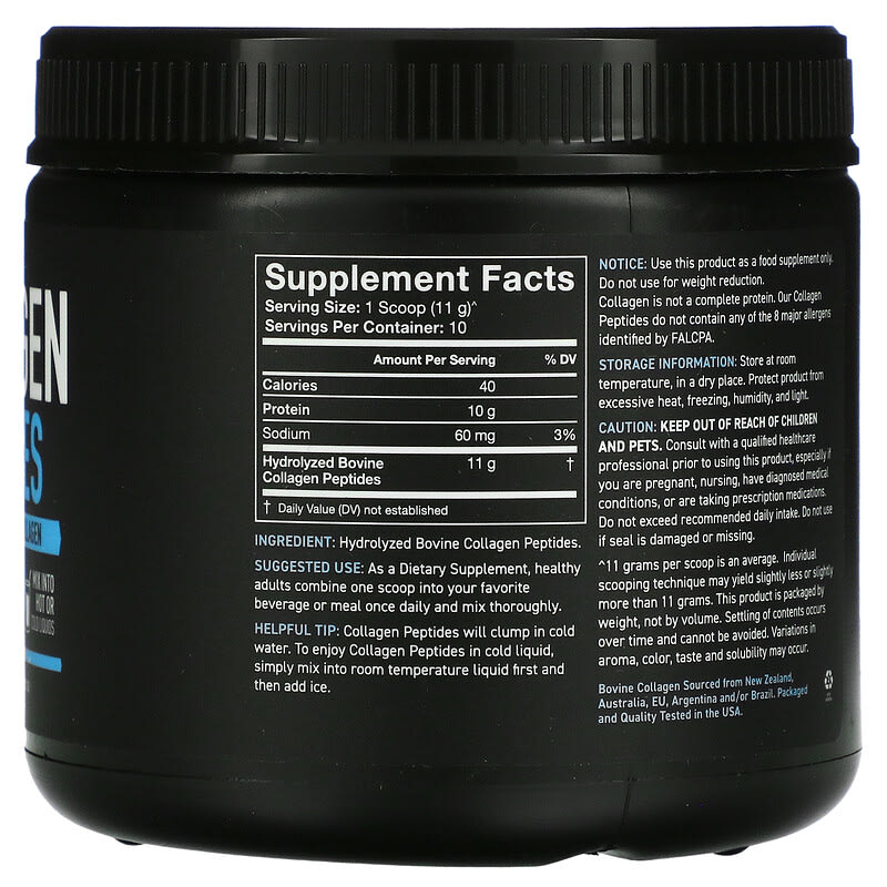Sports Research Collagen Peptides Hydrolyzed Type I & III Collagen Unflavored 3.9 oz (110.7 g) 2 Thực phẩm bổ sung Sports Research Collagen Peptides Hydrolyzed Type I & III Collagen Unflavored 3.9 oz (110.7 g) 023249012641