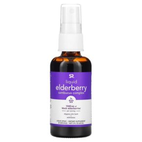 Thực phẩm chức năng Sports Research Elderberry Sambucus Complex Liquid Spray 1.040 mg 2 fl oz (60 ml) 023249090069