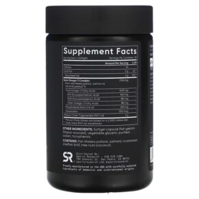 Thực phẩm bổ sung Sports Research Keto Omega-3 with Salmon Oil 120 Softgels 023249012337