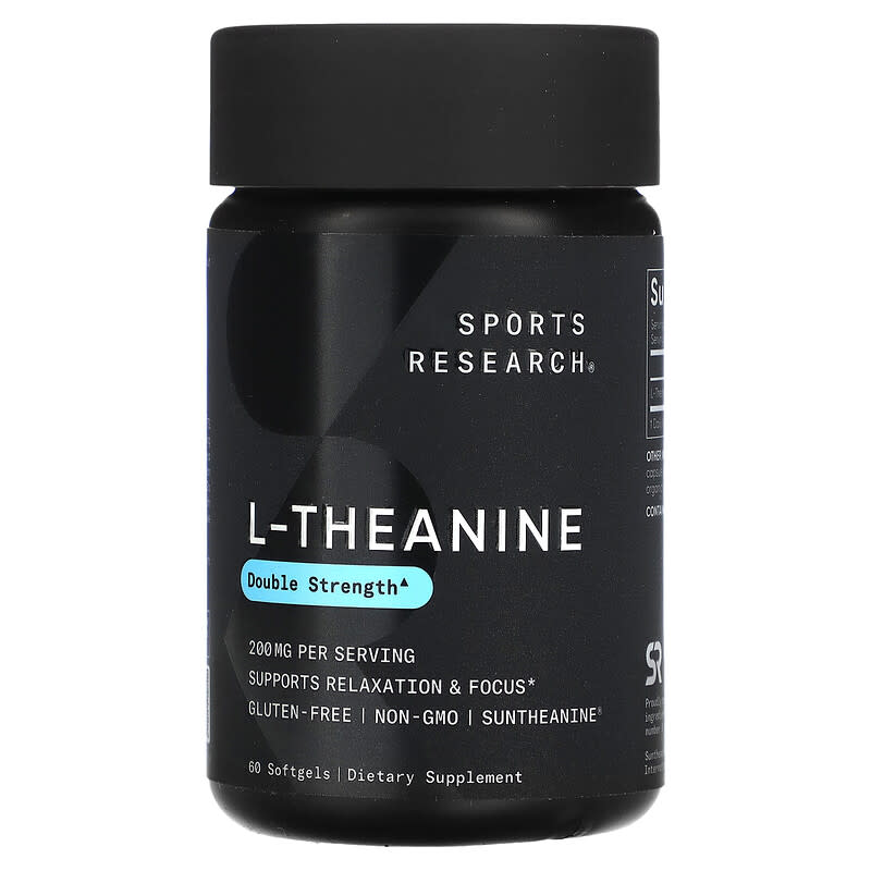Sports Research L-Theanine Double Strength 200 mg 60 Softgels 8 Thực phẩm chức năng Sports Research L-Theanine Double Strength 200 mg 60 Softgels 023249010173