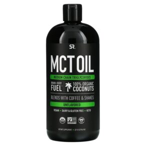 Thực phẩm chức năng Sports Research MCT Oil Unflavored 32 fl oz (946 ml) 023249010272