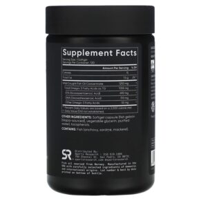 Thực phẩm bổ sung Sports Research Omega-3 Fish Oil Triple Strength 120 Softgels 023249091141