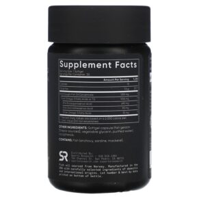 Thực phẩm bổ sung Sports Research Omega-3 Fish Oil Triple Strength 30 Softgels 023249091523