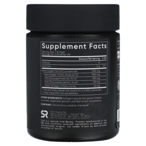 Thực phẩm bổ sung Sports Research Omega-3 Fish Oil Triple Strength 60 Softgels 023249091134