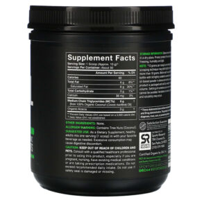 Thực phẩm bổ sung Sports Research Organic MCT Oil Powder Unflavored 10.6 oz (300 g) 023249011187