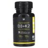 Thực phẩm chức năng Sports Research Plant Based D3 + K2 60 Veggie Softgels 023249011347