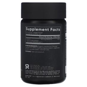 Thực phẩm bổ sung Sports Research Vegan Vitamin D3 125 mcg (5.000 IU) 60 Veggie Softgels 023249011491