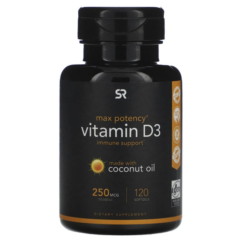 Sports Research Vitamin D3 250 mcg (10.000 IU) 120 Softgels 8 Thực phẩm chức năng Sports Research Vitamin D3 250 mcg (10.000 IU) 120 Softgels 023249090120