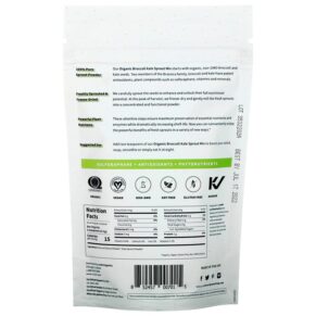 Thực phẩm bổ sung Sprout Living Organic Broccoli Kale Sprout Mix 4 oz (113 g) 852457007015