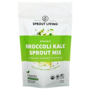 Thực phẩm chức năng Sprout Living Organic Broccoli Kale Sprout Mix 4 oz (113 g) 852457007015