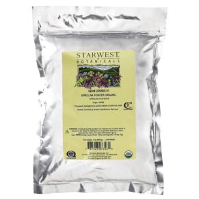 Thực phẩm bổ sung Starwest Botanicals Organic Spirulina Powder 1 lb (453.6 g) 767963073464