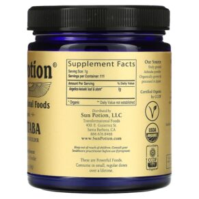 Thực phẩm bổ sung Sun Potion Organic Ashitaba 2.8 oz (80 g) 850001146012