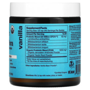 Sunbiotics Friendlier Flora Probiotic & Prebiotic Powder Vanilla 2 oz (56 g) 3 Thực phẩm bổ sung Sunbiotics Friendlier Flora Probiotic & Prebiotic Powder Vanilla 2 oz (56 g) 850018464956