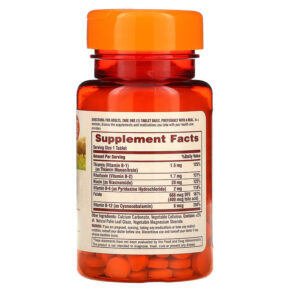 Thực phẩm bổ sung Sundown Naturals B-Complex 100 Tablets 030768006013