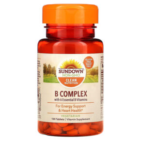 Thực phẩm chức năng Sundown Naturals B-Complex 100 Tablets 030768006013