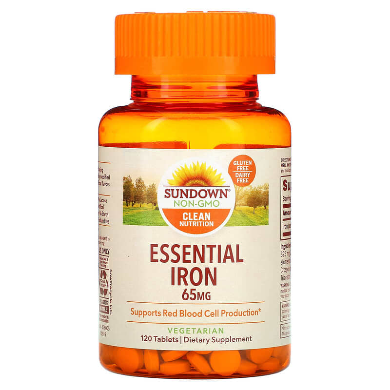 Sundown Naturals Essential Iron 65 mg 120 Tablets 8 Thực phẩm chức năng Sundown Naturals Essential Iron 65 mg 120 Tablets 030768412838