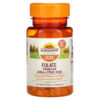 Thực phẩm chức năng Sundown Naturals Folate 666 mcg DFE 350 Tablets 030768040697