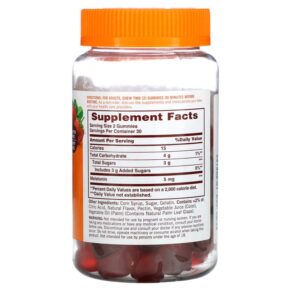 Sundown Naturals Melatonin Gummies Strawberry 2.5 mg 60 Gummies 3 Thực phẩm bổ sung Sundown Naturals Melatonin Gummies Strawberry 2.5 mg 60 Gummies 030768535032