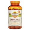 Sundown Naturals Omega 3-6-9 Flax Fish & Borage Oils 200 Softgels 5 Thực phẩm chức năng Sundown Naturals Omega 3-6-9 Flax Fish & Borage Oils 200 Softgels 030768644277